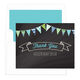 Chalkboard Banner Thank You Folded Note Cards Image 3 of 3